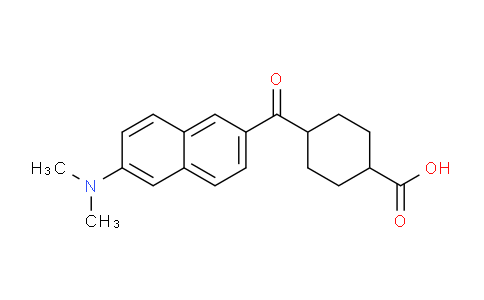 CAS No. 107408-10-6, 4-(6-(Dimethylamino)-2-naphthoyl)cyclohexanecarboxylic acid