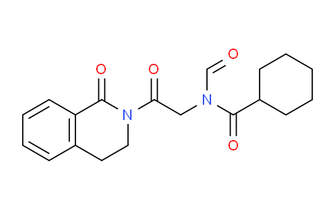CAS No. 125273-88-3, N-Formyl-N-(2-oxo-2-(1-oxo-3,4-dihydroisoquinolin-2(1H)-yl)ethyl)cyclohexanecarboxamide