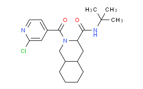 CAS No. 944451-01-8, N-(tert-Butyl)-2-(2-chloroisonicotinoyl)decahydroisoquinoline-3-carboxamide
