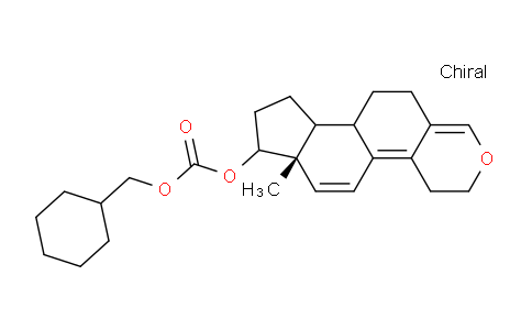 CAS No. 23959-34-4, Cyclohexylmethyl ((6aS)-6a-methyl-3,4,6a,7,8,9,9a,9b,10,11-decahydroindeno[5,4-f]isochromen-7-yl) carbonate