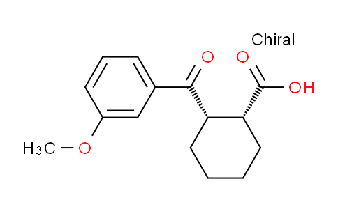 CAS No. 357980-63-3, cis-2-(3-Methoxybenzoyl)cyclohexane-1-carboxylic acid