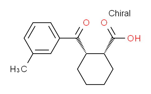 CAS No. 733742-60-4, cis-2-(3-Methylbenzoyl)cyclohexane-1-carboxylic acid