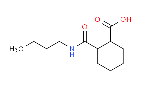 CAS No. 438613-40-2, 2-(Butylcarbamoyl)cyclohexanecarboxylic acid