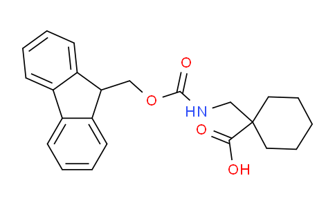 CAS No. 220145-22-2, 1-(((((9H-fluoren-9-yl)methoxy)carbonyl)amino)methyl)cyclohexane-1-carboxylic acid