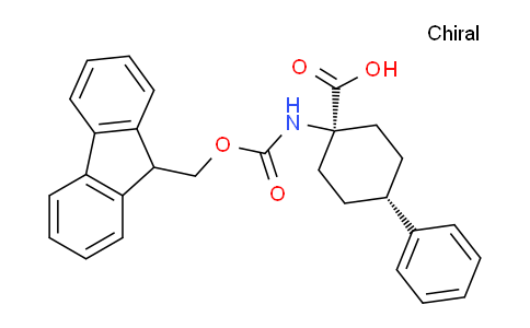 CAS No. 365550-63-6, cis-1-((((9H-Fluoren-9-yl)methoxy)carbonyl)amino)-4-phenylcyclohexanecarboxylic acid