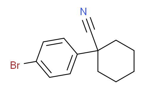 CAS No. 626603-27-8, 1-(4-Bromophenyl)cyclohexanecarbonitrile