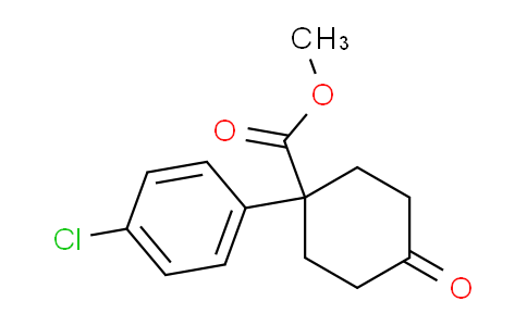 CAS No. 1363165-99-4, methyl 1-(4-chlorophenyl)-4-oxocyclohexane-1-carboxylate