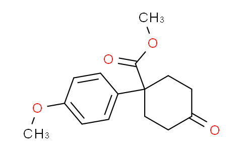 CAS No. 1384264-82-7, methyl 1-(4-methoxyphenyl)-4-oxocyclohexane-1-carboxylate