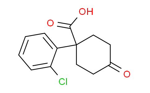 CAS No. 1385694-61-0, 1-(2-chlorophenyl)-4-oxocyclohexane-1-carboxylic acid
