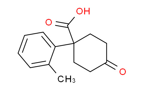 CAS No. 1385694-73-4, 4-oxo-1-(o-tolyl)cyclohexane-1-carboxylic acid
