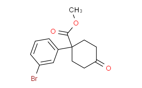 CAS No. 1385694-79-0, methyl 1-(3-bromophenyl)-4-oxocyclohexane-1-carboxylate