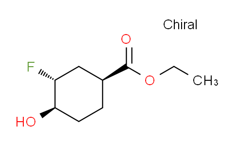 CAS No. 2166005-19-0, ethyl (1S,3R,4R)-3-fluoro-4-hydroxycyclohexane-1-carboxylate