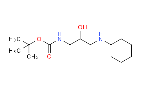 CAS No. 1260789-28-3, tert-Butyl (3-(cyclohexylamino)-2-hydroxypropyl)carbamate