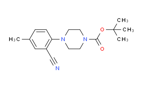 CAS No. 1027911-78-9, tert-Butyl 4-(2-cyano-4-methylphenyl)piperazine-1-carboxylate
