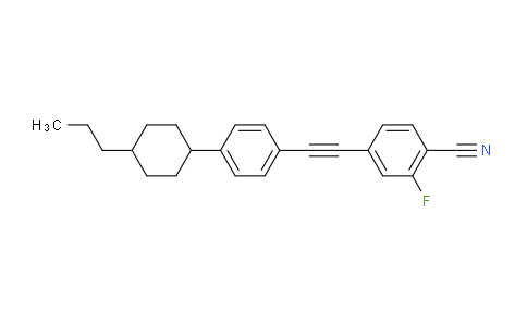 CAS No. 1188263-90-2, 2-Fluoro-4-((4-(4-propylcyclohexyl)phenyl)ethynyl)benzonitrile