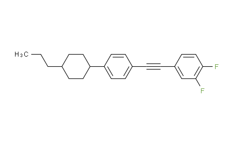 CAS No. 205933-24-0, 1,2-Difluoro-4-((4-(4-propylcyclohexyl)phenyl)ethynyl)benzene