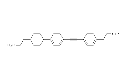 CAS No. 133856-94-7, 1-Propyl-4-((4-(4-propylcyclohexyl)phenyl)ethynyl)benzene