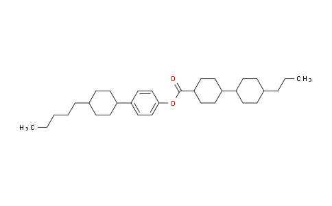 CAS No. 131790-57-3, (trans,trans)-4-(4-trans-Pentylcyclohexyl)phenyl 4'-propyl-[1,1'-bi(cyclohexane)]-4-carboxylate