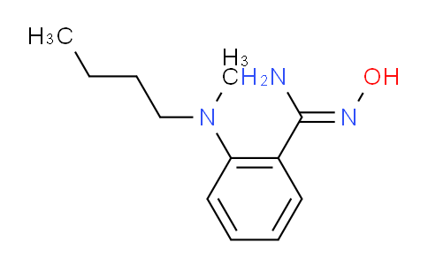 CAS No. 1021244-79-0, 2-(Butyl(methyl)amino)-N'-hydroxybenzimidamide