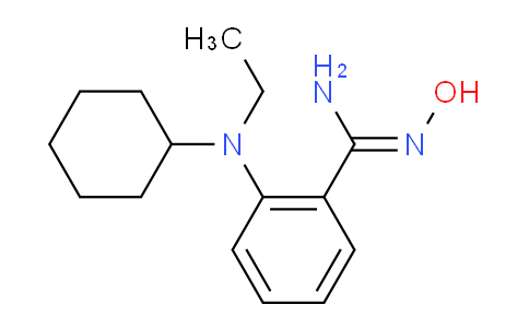 CAS No. 1021235-40-4, 2-(Cyclohexyl(ethyl)amino)-N'-hydroxybenzimidamide