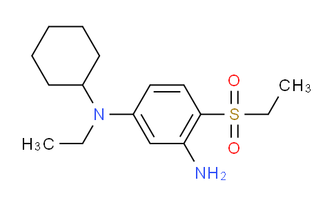 CAS No. 1219972-64-1, N1-Cyclohexyl-N1-ethyl-4-(ethylsulfonyl)benzene-1,3-diamine