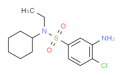 CAS No. 1036541-04-4, 3-Amino-4-chloro-N-cyclohexyl-N-ethylbenzenesulfonamide