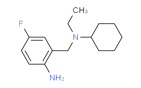 CAS No. 1154634-37-3, 2-((Cyclohexyl(ethyl)amino)methyl)-4-fluoroaniline