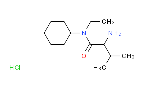 CAS No. 1236254-85-5, 2-Amino-N-cyclohexyl-N-ethyl-3-methylbutanamide hydrochloride