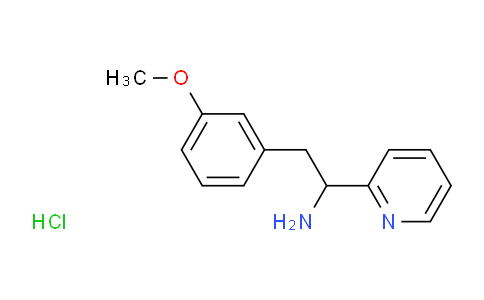 CAS No. 1021417-87-7, 2-(3-Methoxyphenyl)-1-(pyridin-2-yl)ethanamine hydrochloride