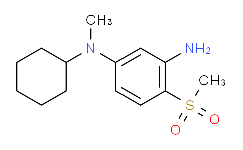CAS No. 1220033-81-7, N1-Cyclohexyl-N1-methyl-4-(methylsulfonyl)benzene-1,3-diamine