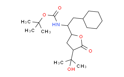 CAS No. 125016-14-0, tert-Butyl (2-cyclohexyl-1-(4-(2-hydroxypropan-2-yl)-5-oxotetrahydrofuran-2-yl)ethyl)carbamate