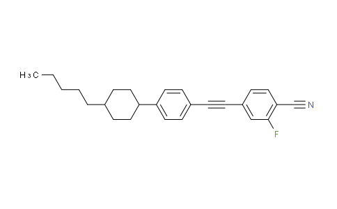 CAS No. 178628-30-3, trans-2-Fluoro-4-[[4-(4-pentylcyclohexyl)phenyl]ethynyl]benzonitrile