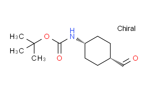 CAS No. 181308-56-5, tert-butyl cis-4-formylcyclohexylcarbamate
