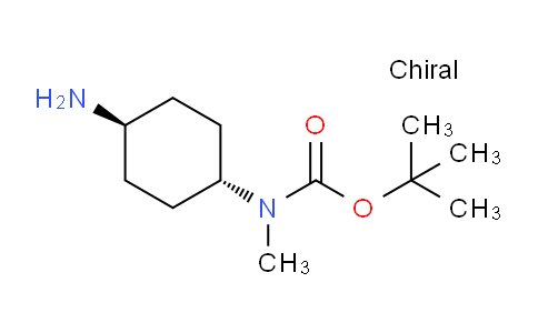 CAS No. 566172-79-0, tert-butyl trans-N-(4-aminocyclohexyl)-N-methyl-carbamate