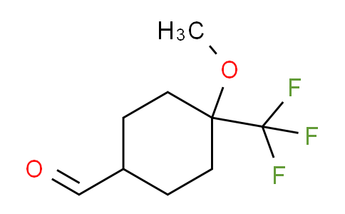 CAS No. 1637310-72-5, 4-methoxy-4-(trifluoromethyl)cyclohexane-1-carbaldehyde
