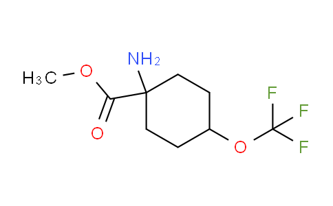 CAS No. 2231676-03-0, methyl 1-amino-4-(trifluoromethoxy)cyclohexanecarboxylate