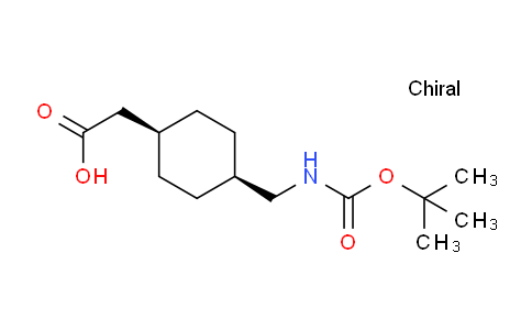 CAS No. 1217639-24-1, cis-2-[4-[(tert-butoxycarbonylamino)methyl]cyclohexyl]acetic acid