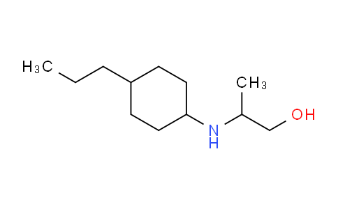 CAS No. 1154990-94-9, 2-[(4-propylcyclohexyl)amino]propan-1-ol