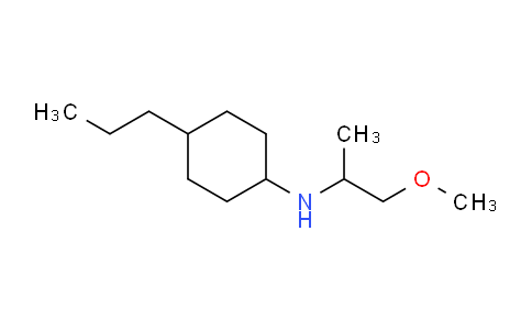 CAS No. 1152935-56-2, N-(1-methoxypropan-2-yl)-4-propylcyclohexan-1-amine