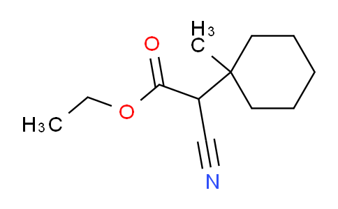 CAS No. 57093-55-7, ethyl 2-cyano-2-(1-methylcyclohexyl)acetate