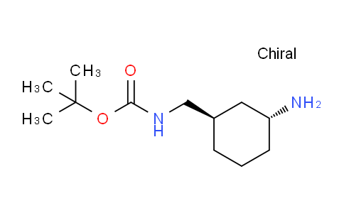 CAS No. 1821789-90-5, tert-butyl N-{[(1R,3R)-3-aminocyclohexyl]methyl}carbamate