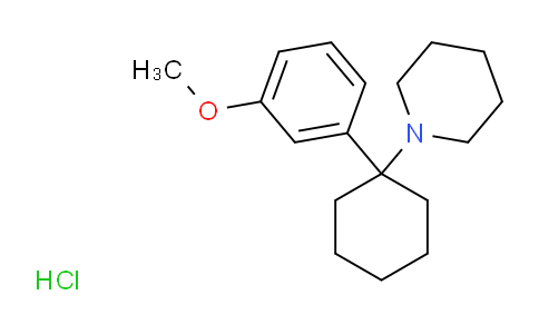 CAS No. 91164-58-8, 1-[1-(3-methoxyphenyl)cyclohexyl]piperidine;hydrochloride
