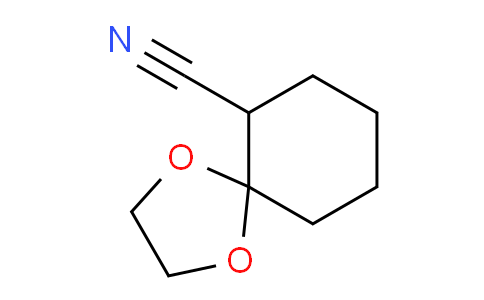 CAS No. 141632-80-6, 1,4-Dioxaspiro[4.5]decane-6-carbonitrile