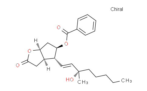 CAS No. 54142-12-0, (3aR,4R,5R,6aS)-4-((S,E)-3-hydroxy-3-methyloct-1-en-1-yl)-2-oxohexahydro-2H-cyclopenta[b]furan-5-yl benzoate