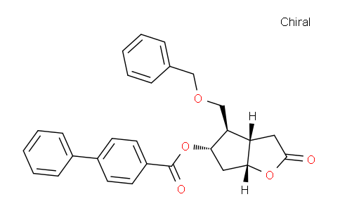 CAS No. 31752-98-4, (3aS,4R,5S,6aR)-4-((benzyloxy)methyl)-2-oxohexahydro-2H-cyclopenta[b]furan-5-yl [1,1'-biphenyl]-4-carboxylate