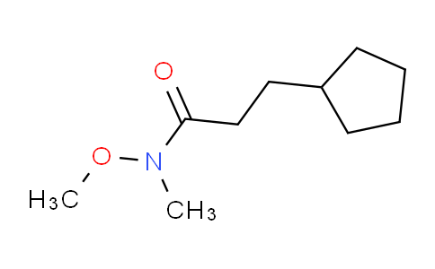 MC757234 | 1221341-52-1 | 3-cyclopentyl-N-methoxy-N-methylpropanamide