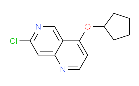 CAS No. 1956330-88-3, 7-Chloro-4-(cyclopentyloxy)-1,6-naphthyridine