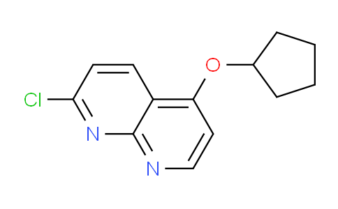 CAS No. 1956370-31-2, 2-Chloro-5-(cyclopentyloxy)-1,8-naphthyridine