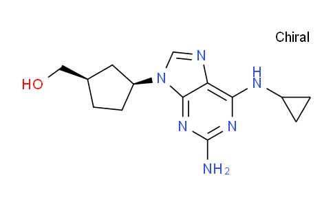 CAS No. 267668-72-4, ((1R,3S)-3-(2-Amino-6-(cyclopropylamino)-9H-purin-9-yl)cyclopentyl)methanol
