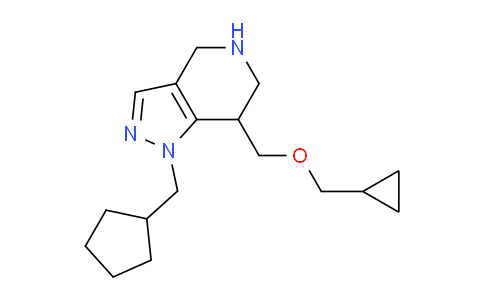 CAS No. 1422142-59-3, 1-(Cyclopentylmethyl)-7-((cyclopropylmethoxy)methyl)-4,5,6,7-tetrahydro-1H-pyrazolo[4,3-c]pyridine